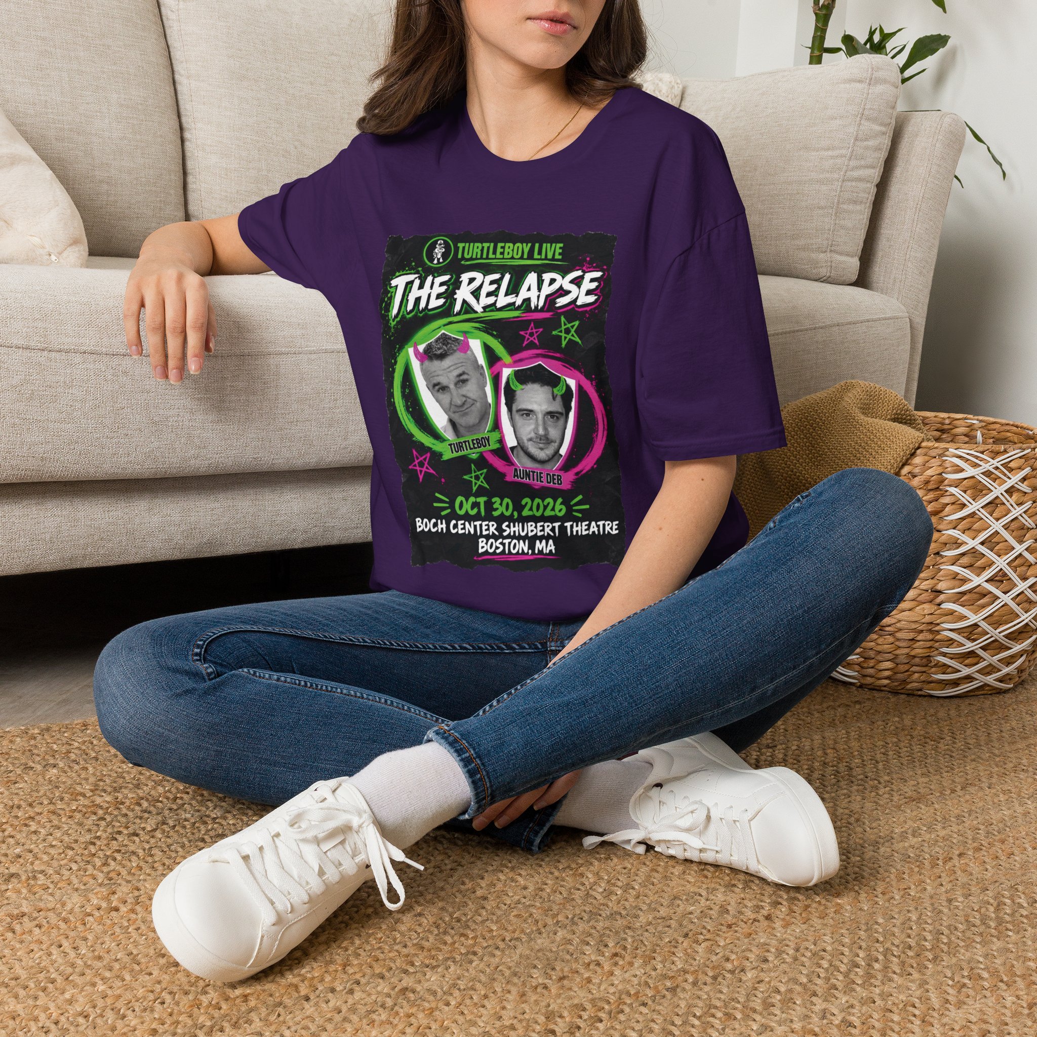 Turtleboy: The Relapse - Front Main Design & Logo Back - Unisex Softstyle T-Shirt - Image 19