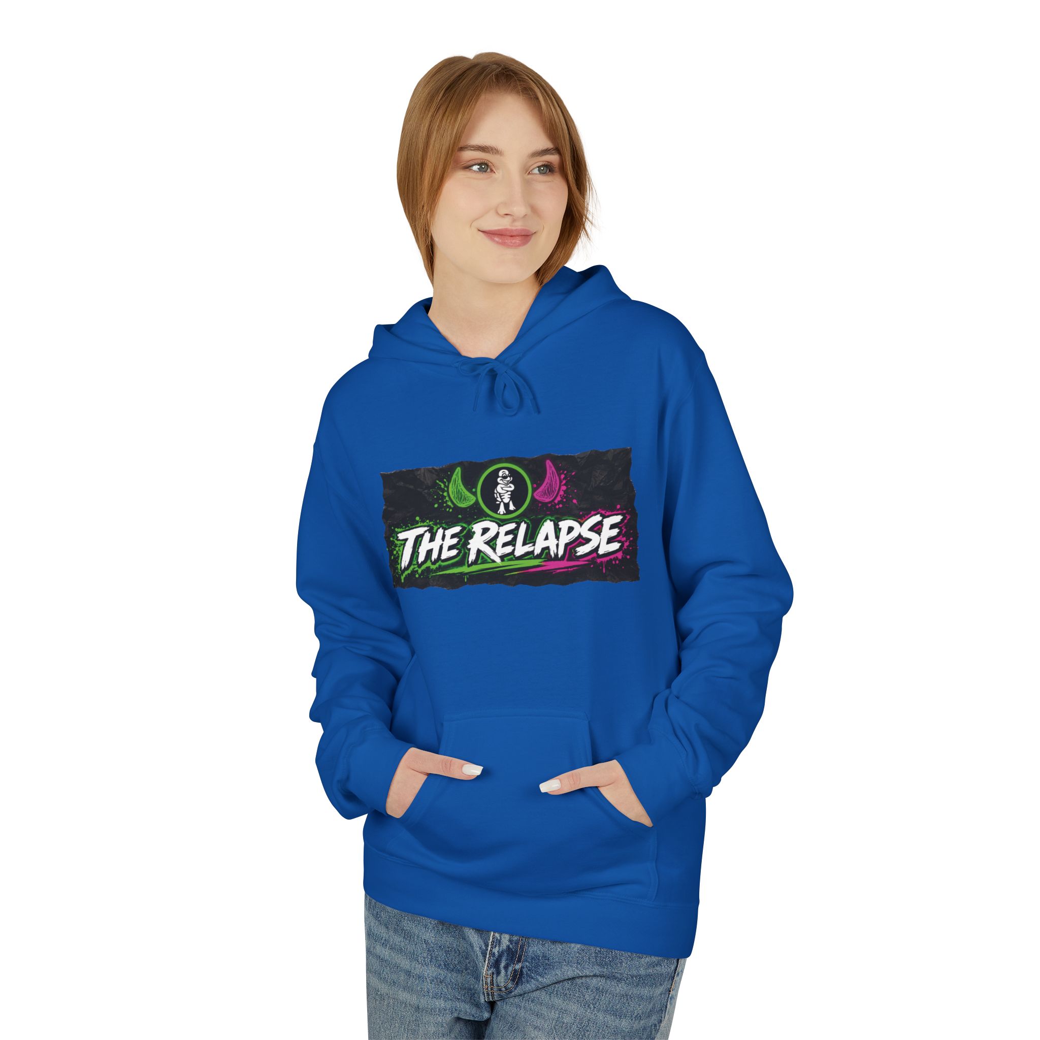 Turtleboy: The Relapse - Back Main Design - Unisex Midweight Softstyle Fleece Hoodie - Image 35