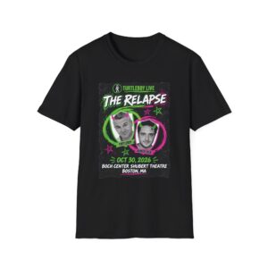 Turtleboy: The Relapse - Front Main Design & Logo Back - Unisex Softstyle T-Shirt