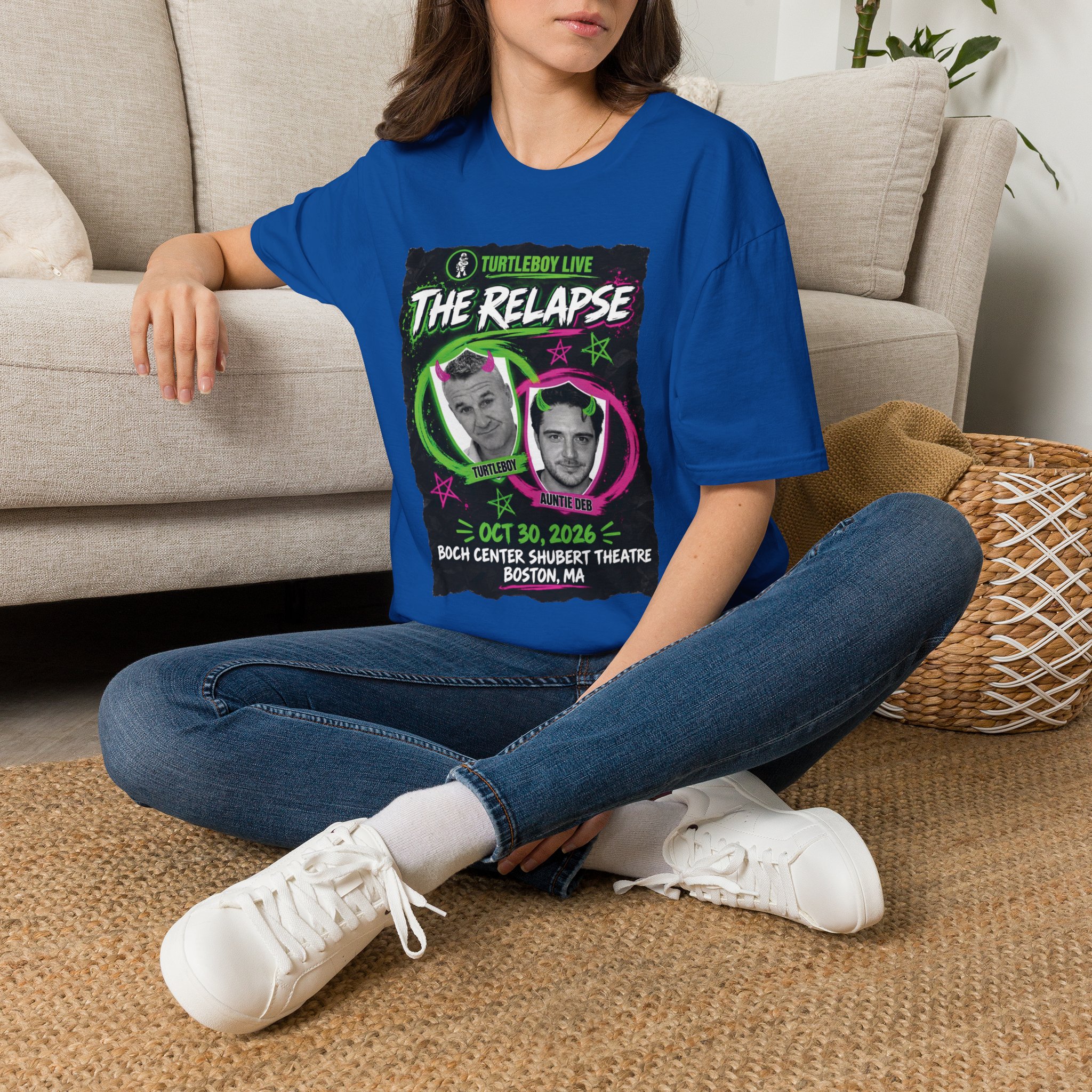 Turtleboy: The Relapse - Front Main Design & Logo Back - Unisex Softstyle T-Shirt - Image 24