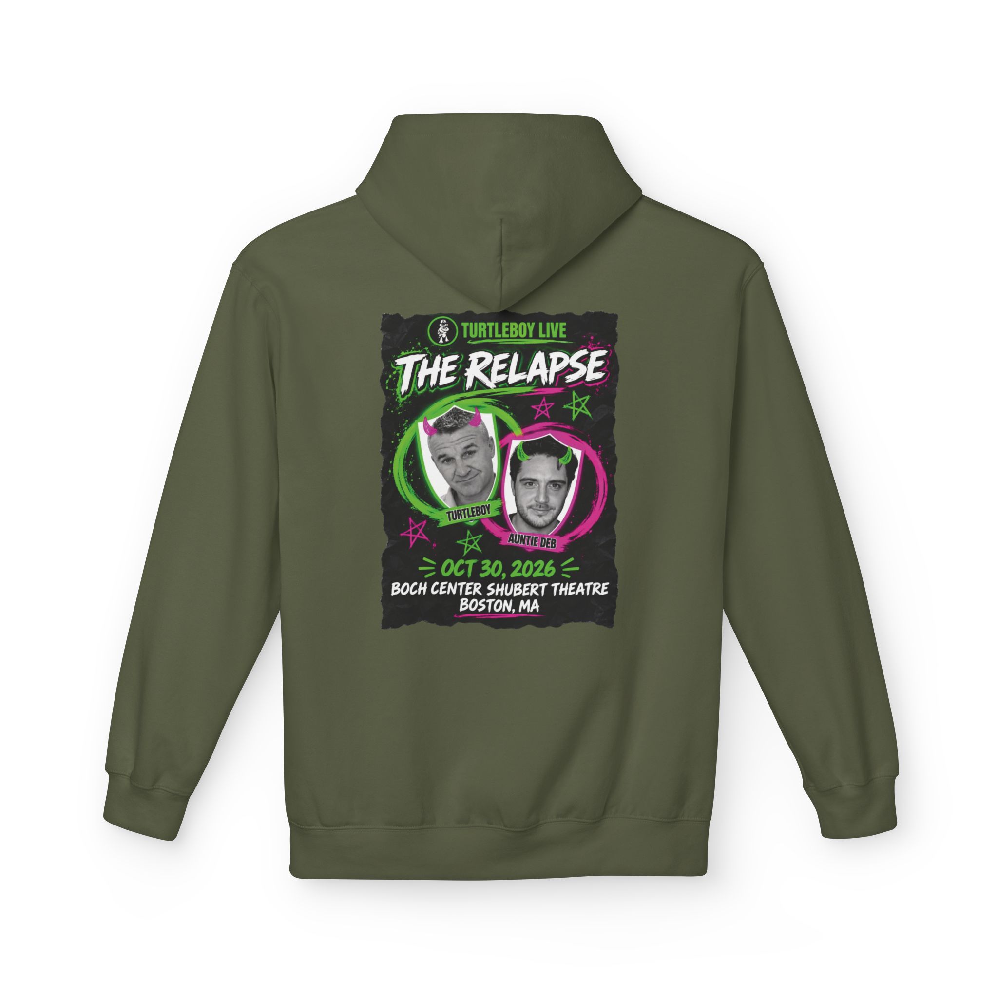 Turtleboy: The Relapse - Back Main Design - Unisex Midweight Softstyle Fleece Hoodie - Image 18