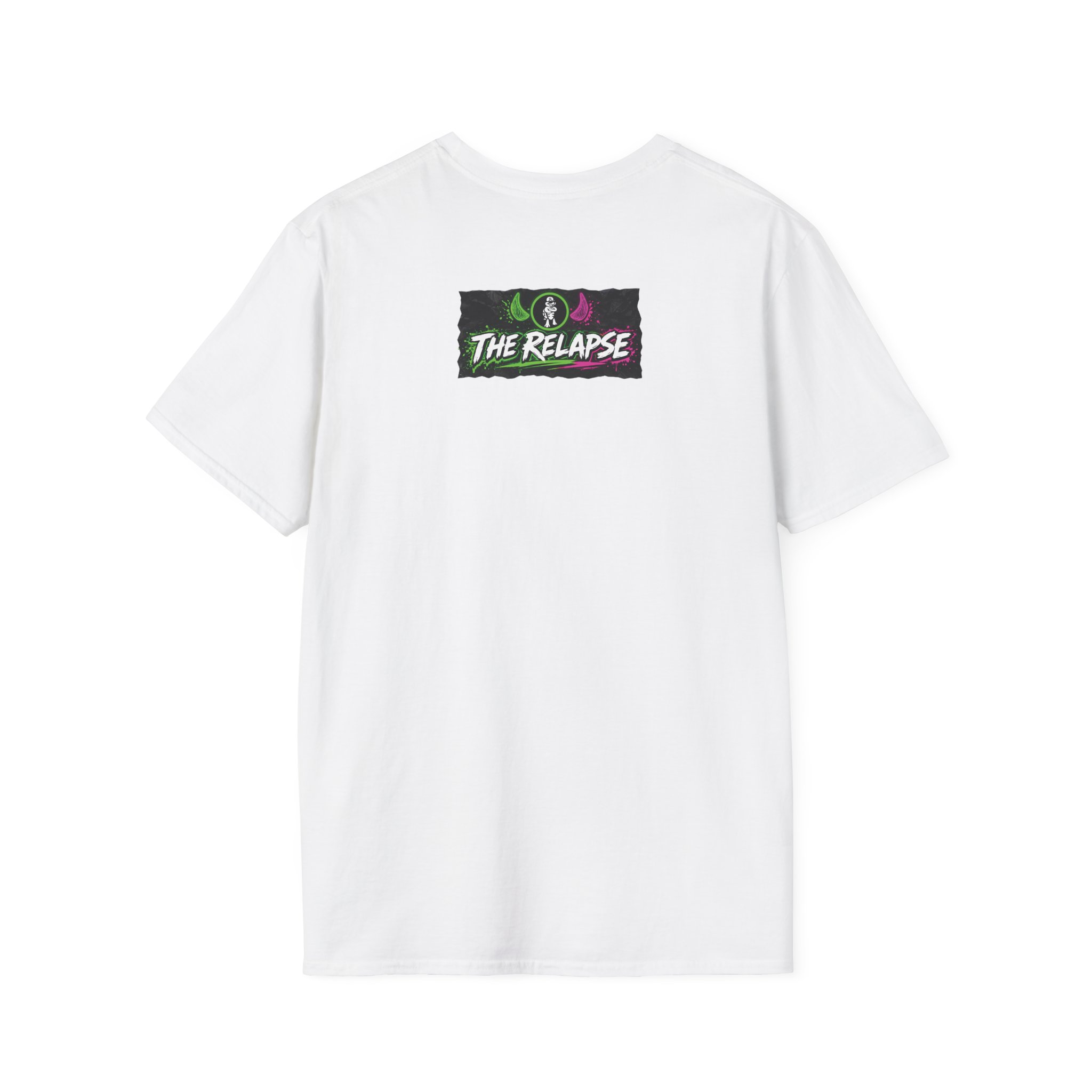 Turtleboy: The Relapse - Front Main Design & Logo Back - Unisex Softstyle T-Shirt - Image 28
