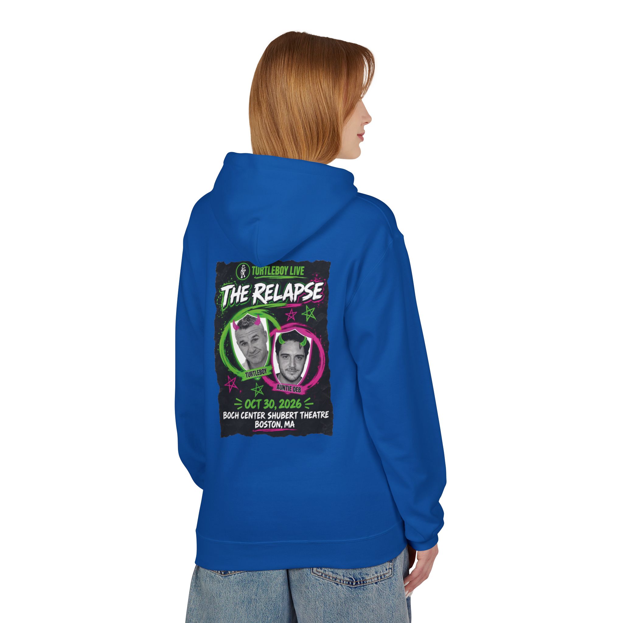 Turtleboy: The Relapse - Back Main Design - Unisex Midweight Softstyle Fleece Hoodie - Image 36