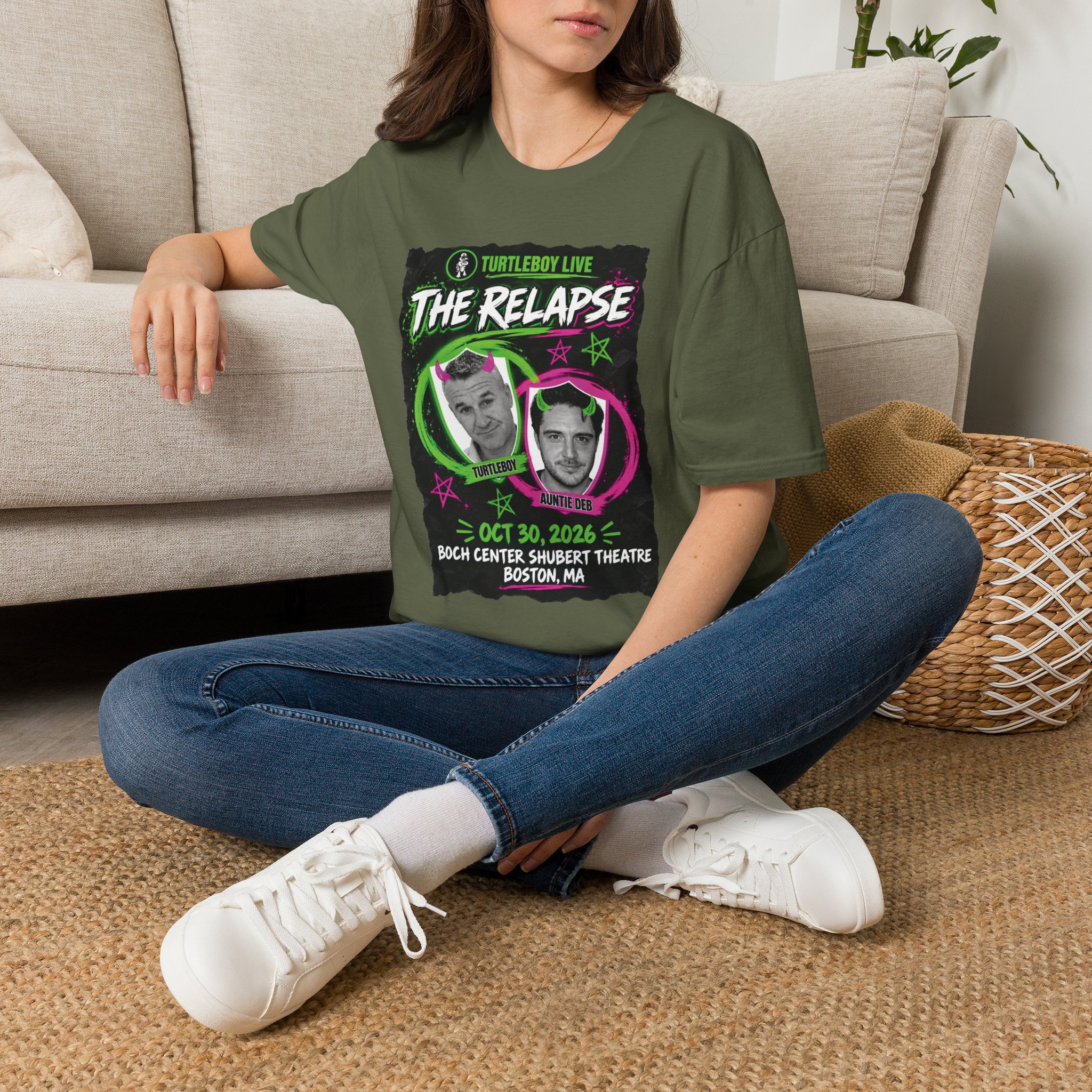 Turtleboy: The Relapse - Front Main Design & Logo Back - Unisex Softstyle T-Shirt - Image 14