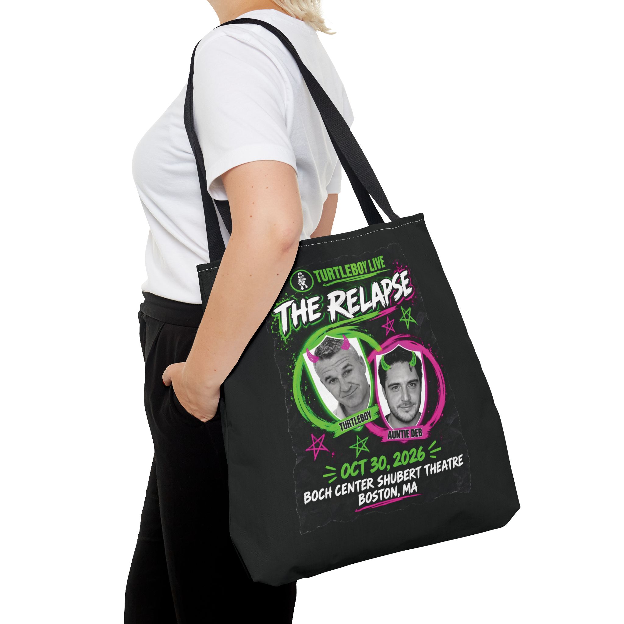 Turtleboy: The Relapse - Black Tote Bag - Image 8