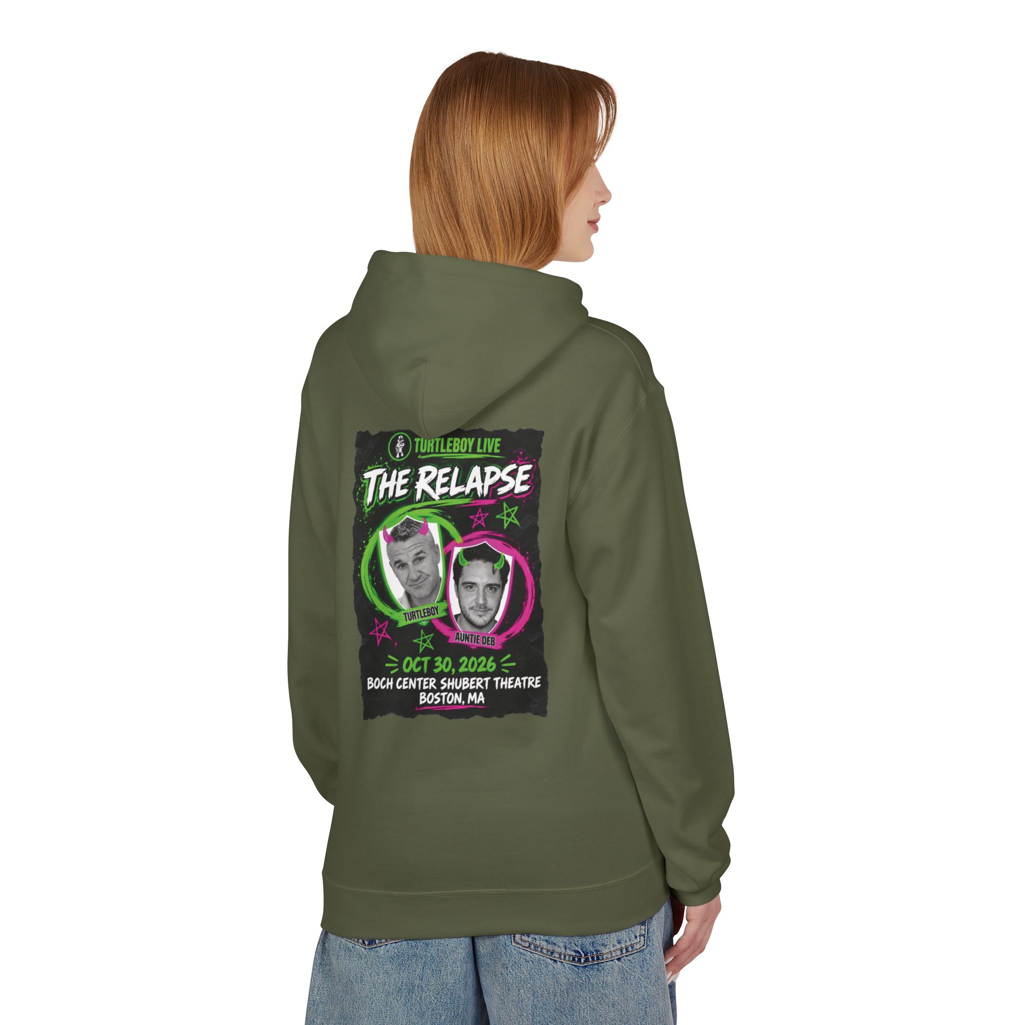 Turtleboy: The Relapse - Back Main Design - Unisex Midweight Softstyle Fleece Hoodie - Image 20