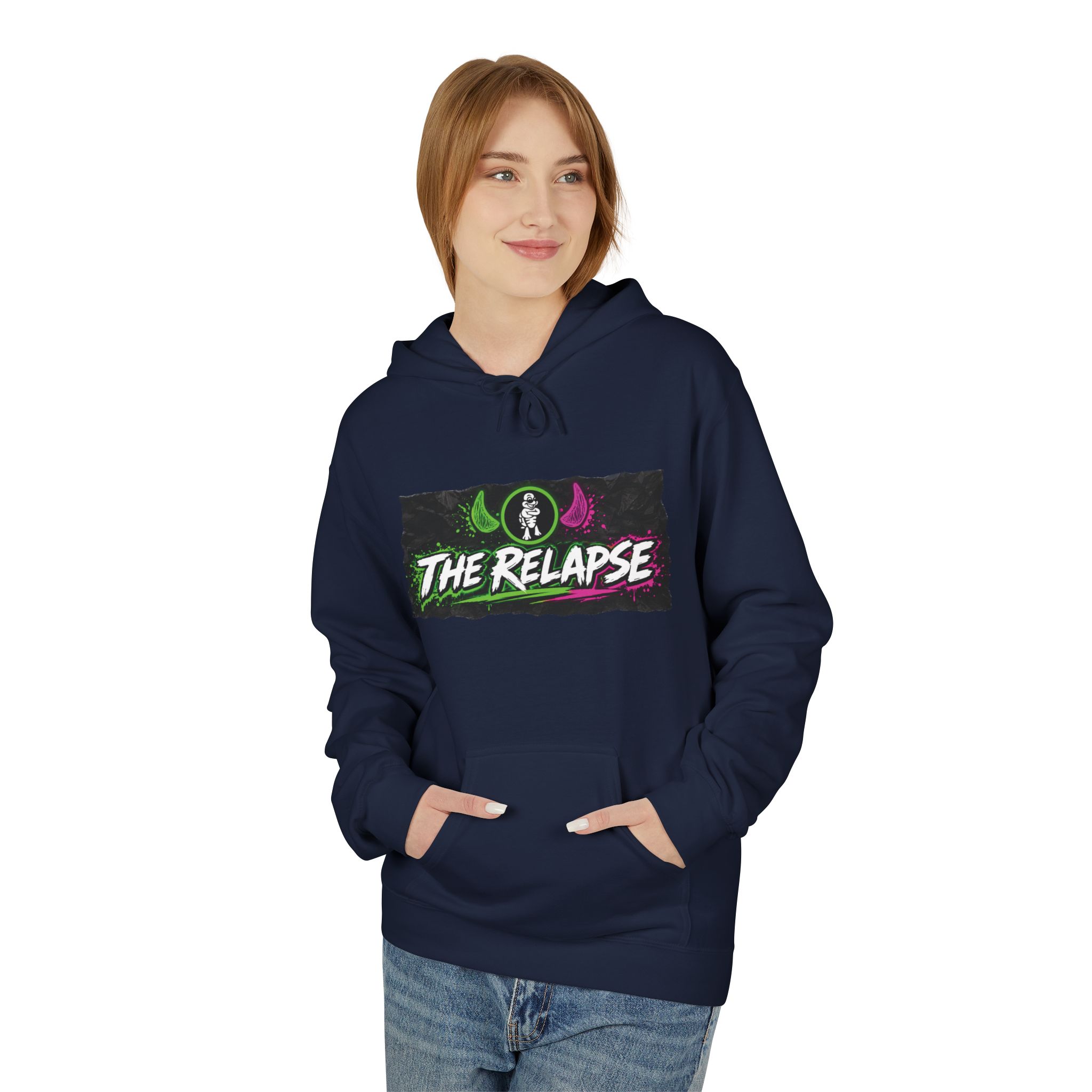 Turtleboy: The Relapse - Back Main Design - Unisex Midweight Softstyle Fleece Hoodie - Image 39