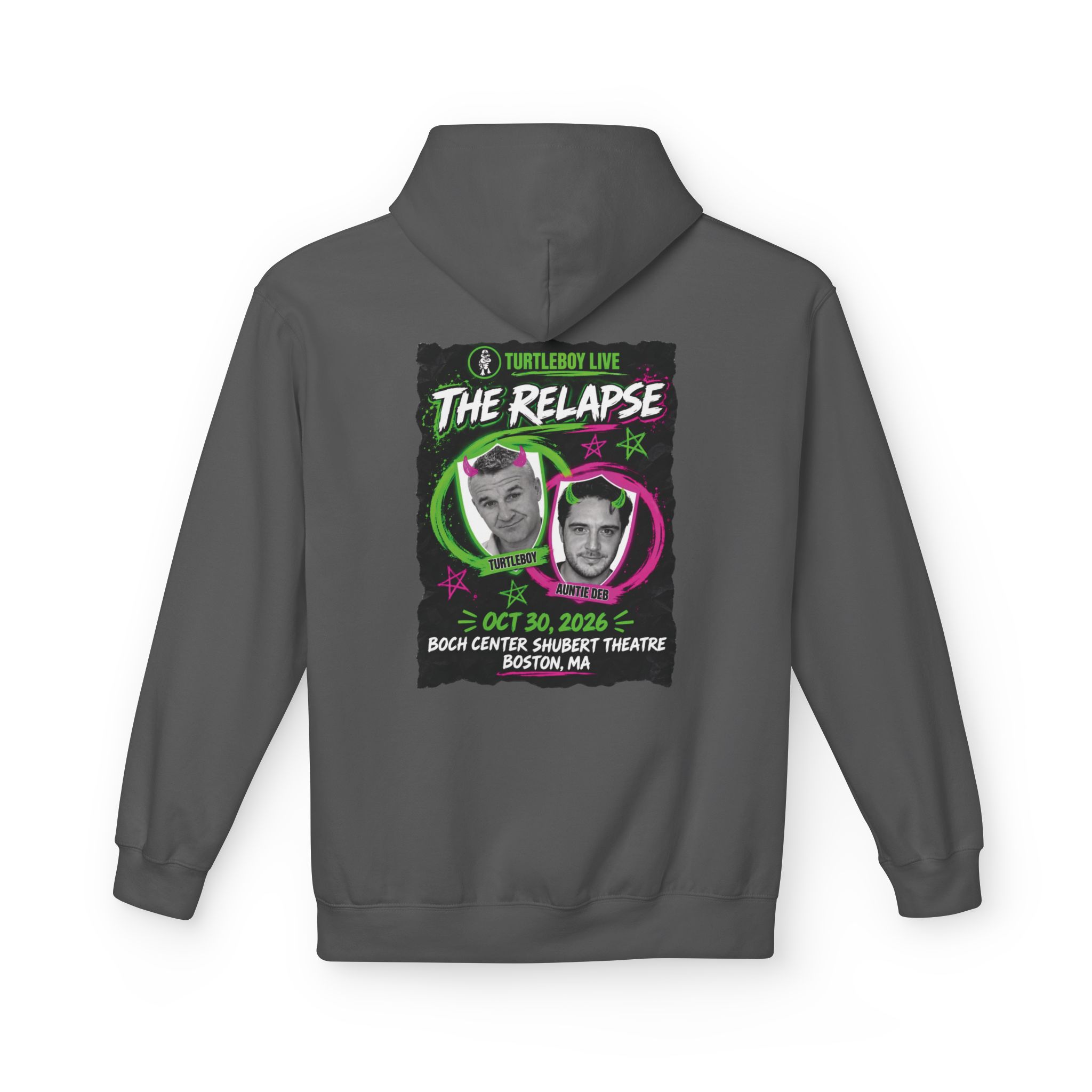 Turtleboy: The Relapse - Back Main Design - Unisex Midweight Softstyle Fleece Hoodie - Image 30