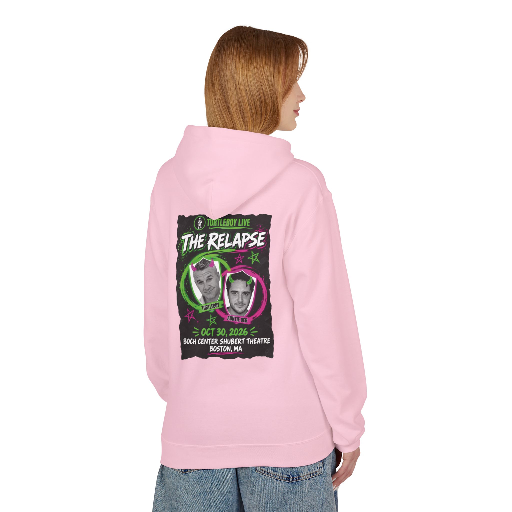 Turtleboy: The Relapse - Back Main Design - Unisex Midweight Softstyle Fleece Hoodie - Image 48