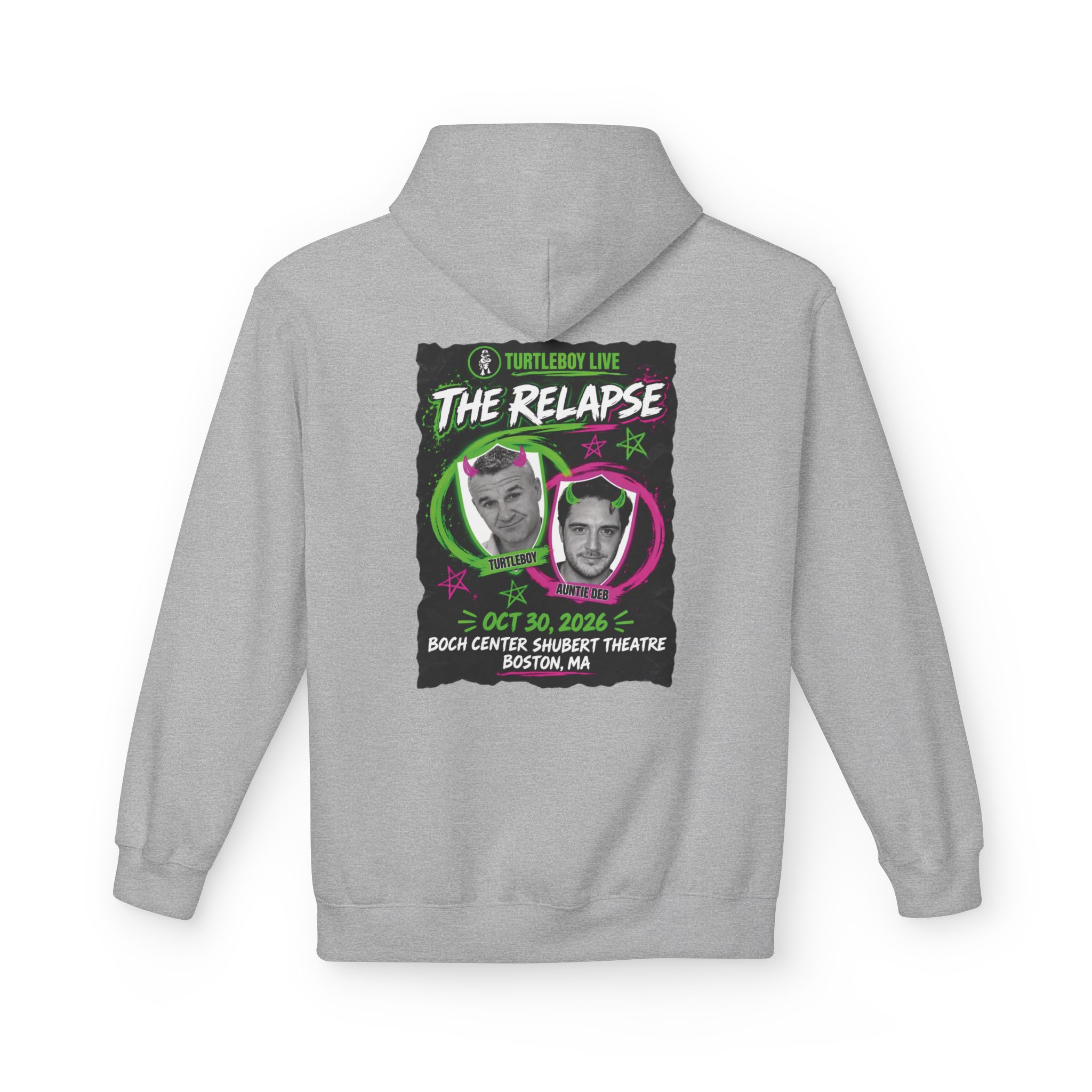 Turtleboy: The Relapse - Back Main Design - Unisex Midweight Softstyle Fleece Hoodie - Image 14