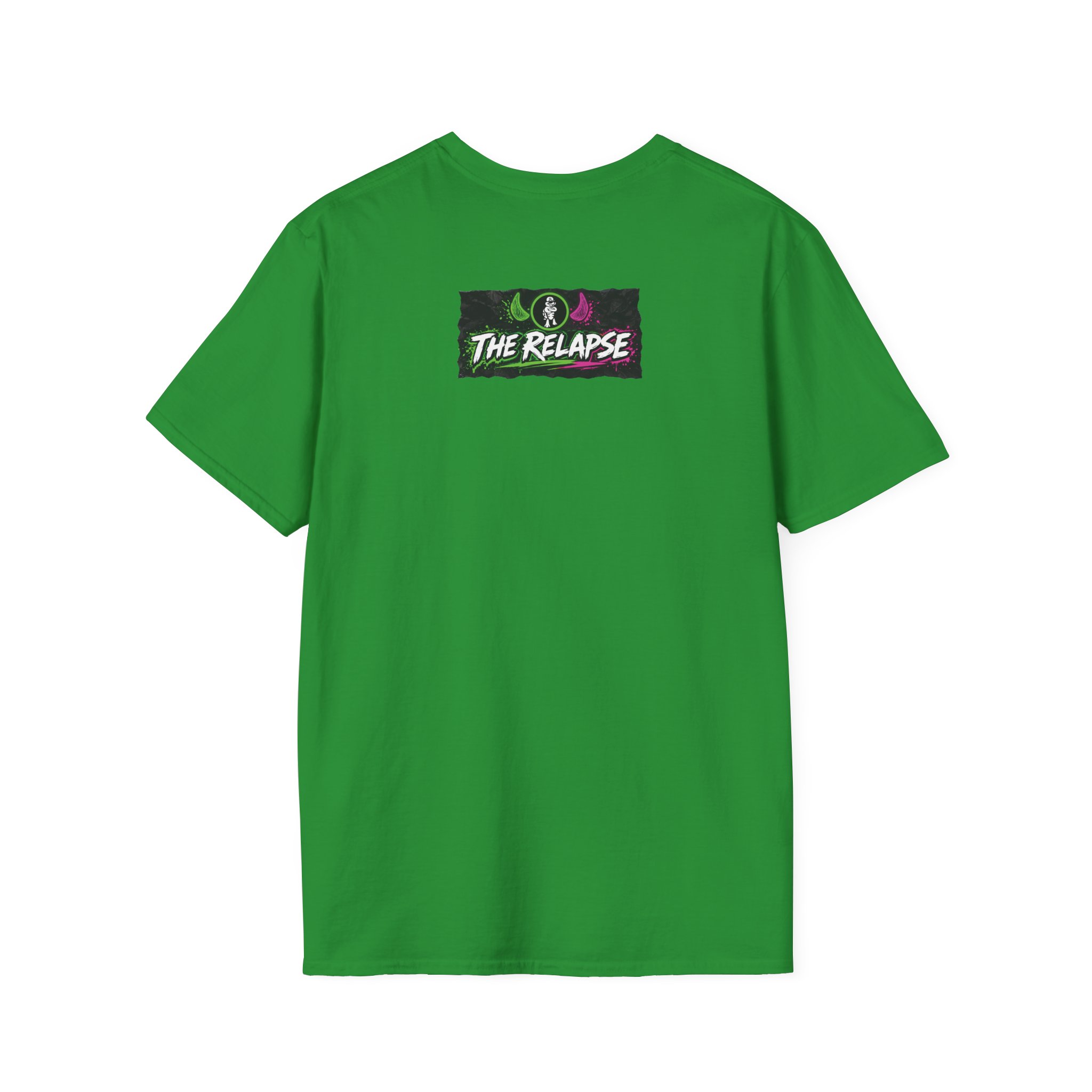 Turtleboy: The Relapse - Front Main Design & Logo Back - Unisex Softstyle T-Shirt - Image 53
