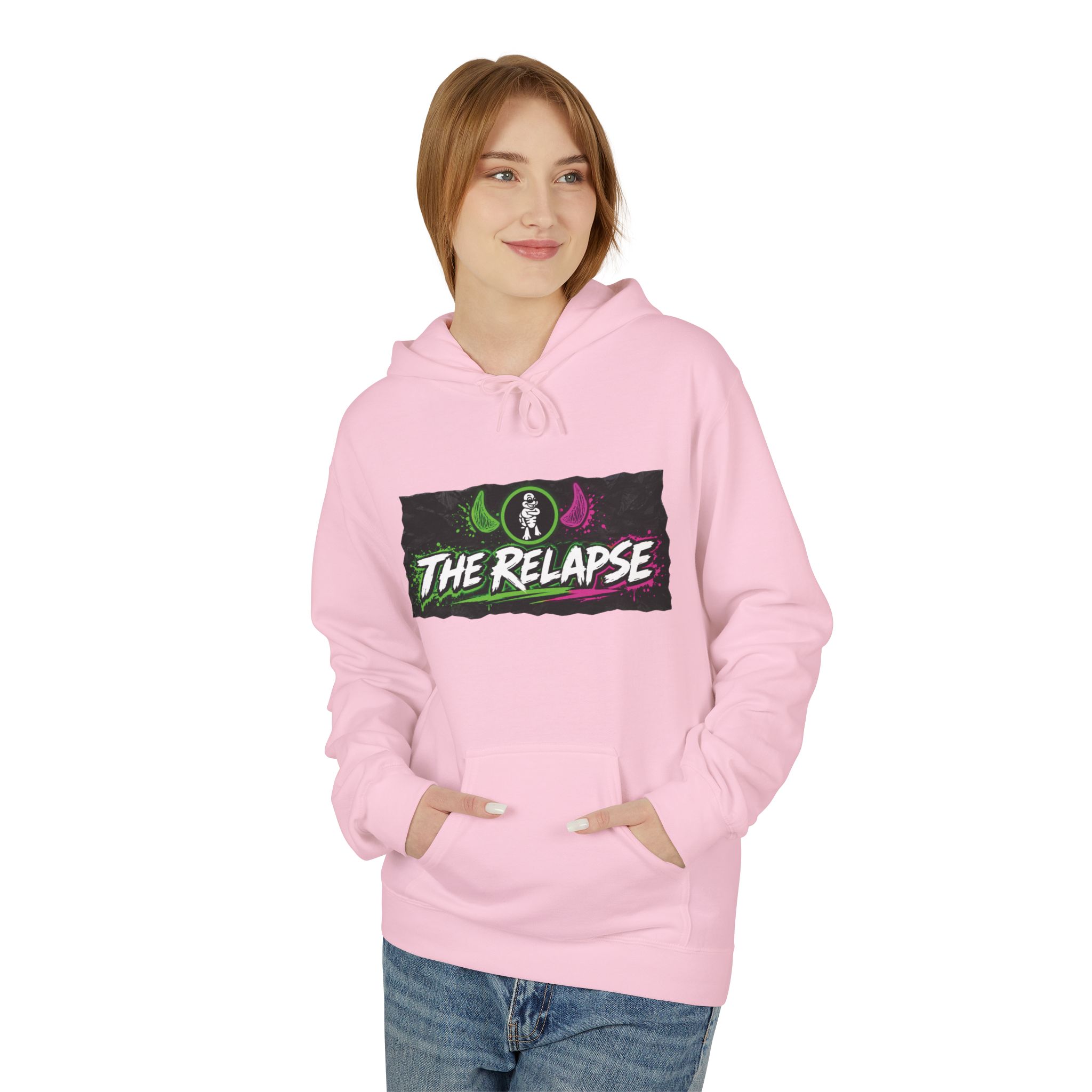 Turtleboy: The Relapse - Back Main Design - Unisex Midweight Softstyle Fleece Hoodie - Image 47