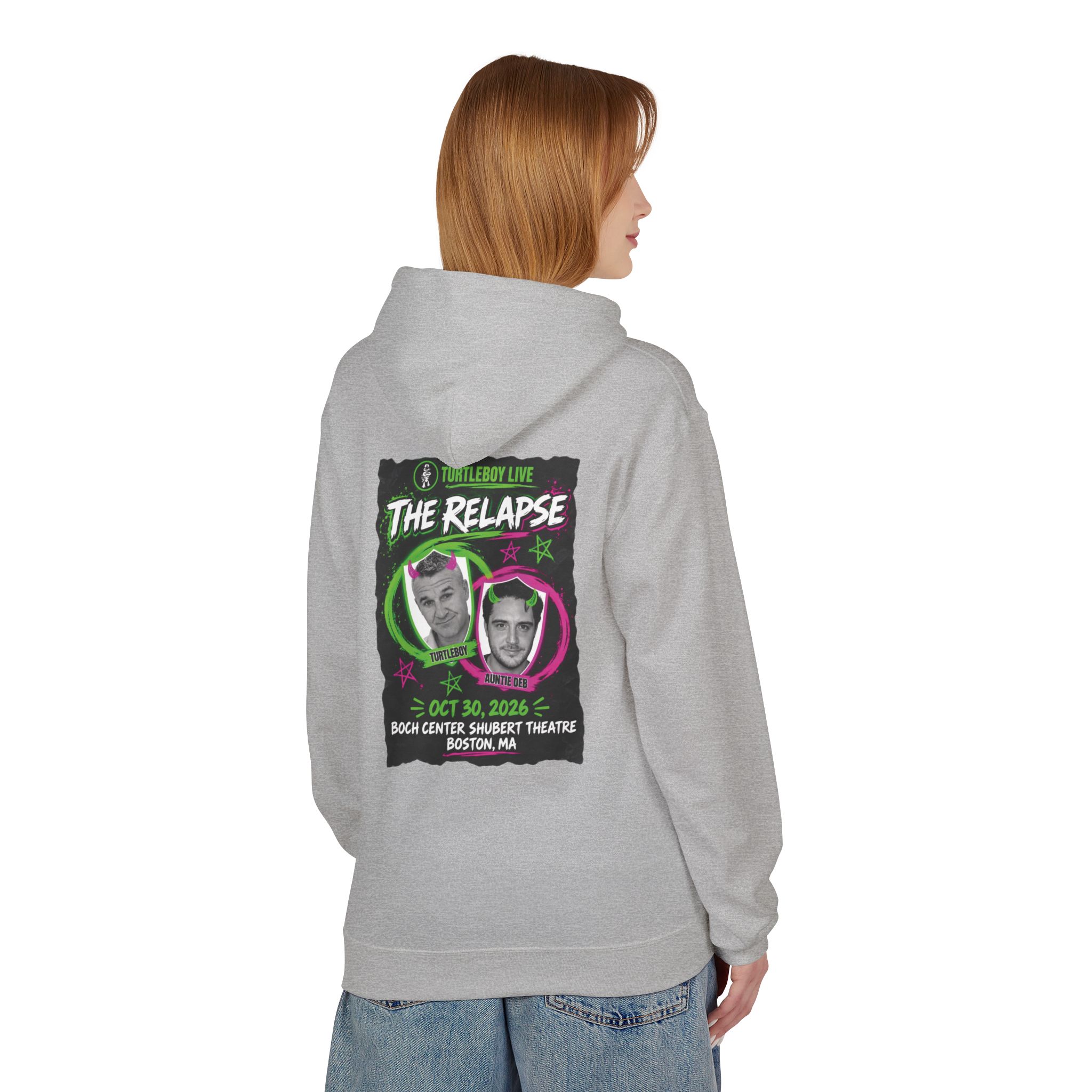 Turtleboy: The Relapse - Back Main Design - Unisex Midweight Softstyle Fleece Hoodie - Image 16
