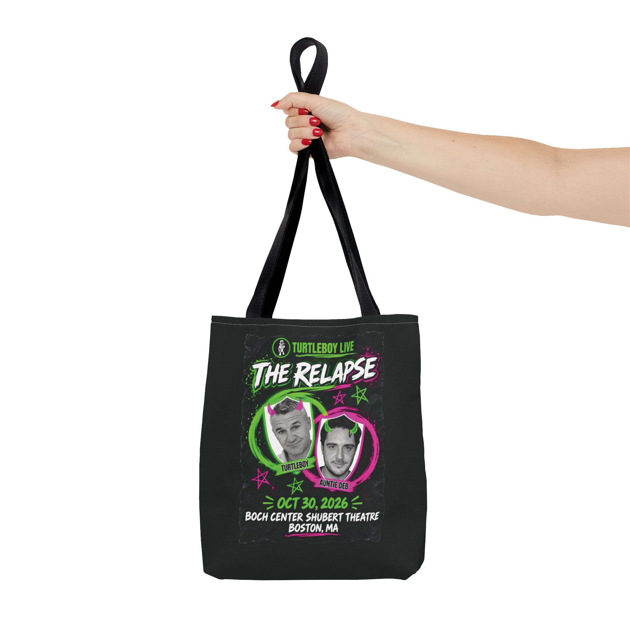 Turtleboy: The Relapse - Black Tote Bag - Image 4