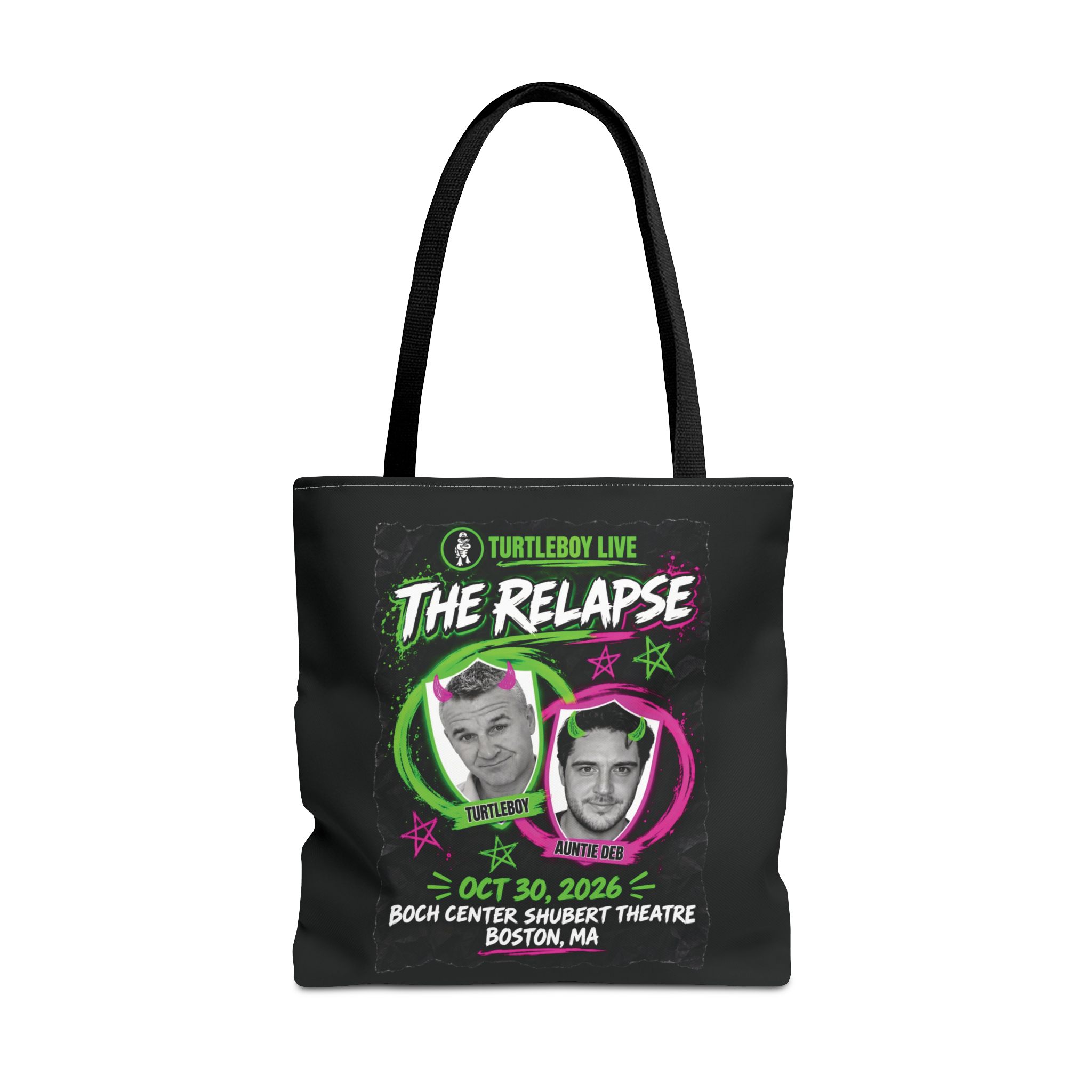 Turtleboy: The Relapse - Black Tote Bag - Image 5
