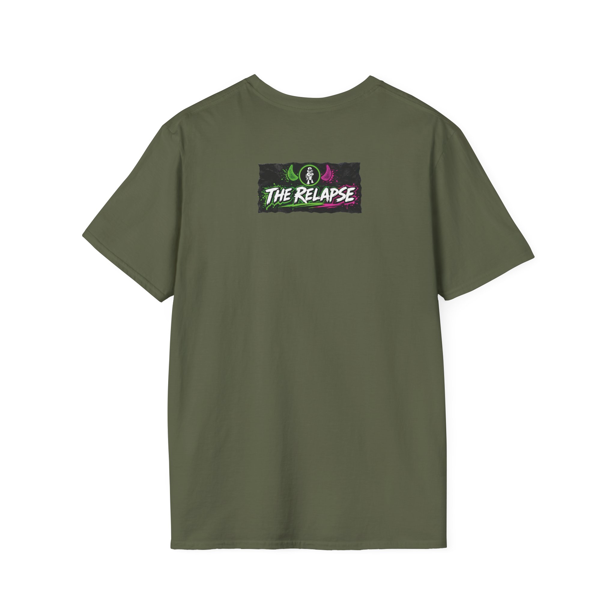 Turtleboy: The Relapse - Front Main Design & Logo Back - Unisex Softstyle T-Shirt - Image 12
