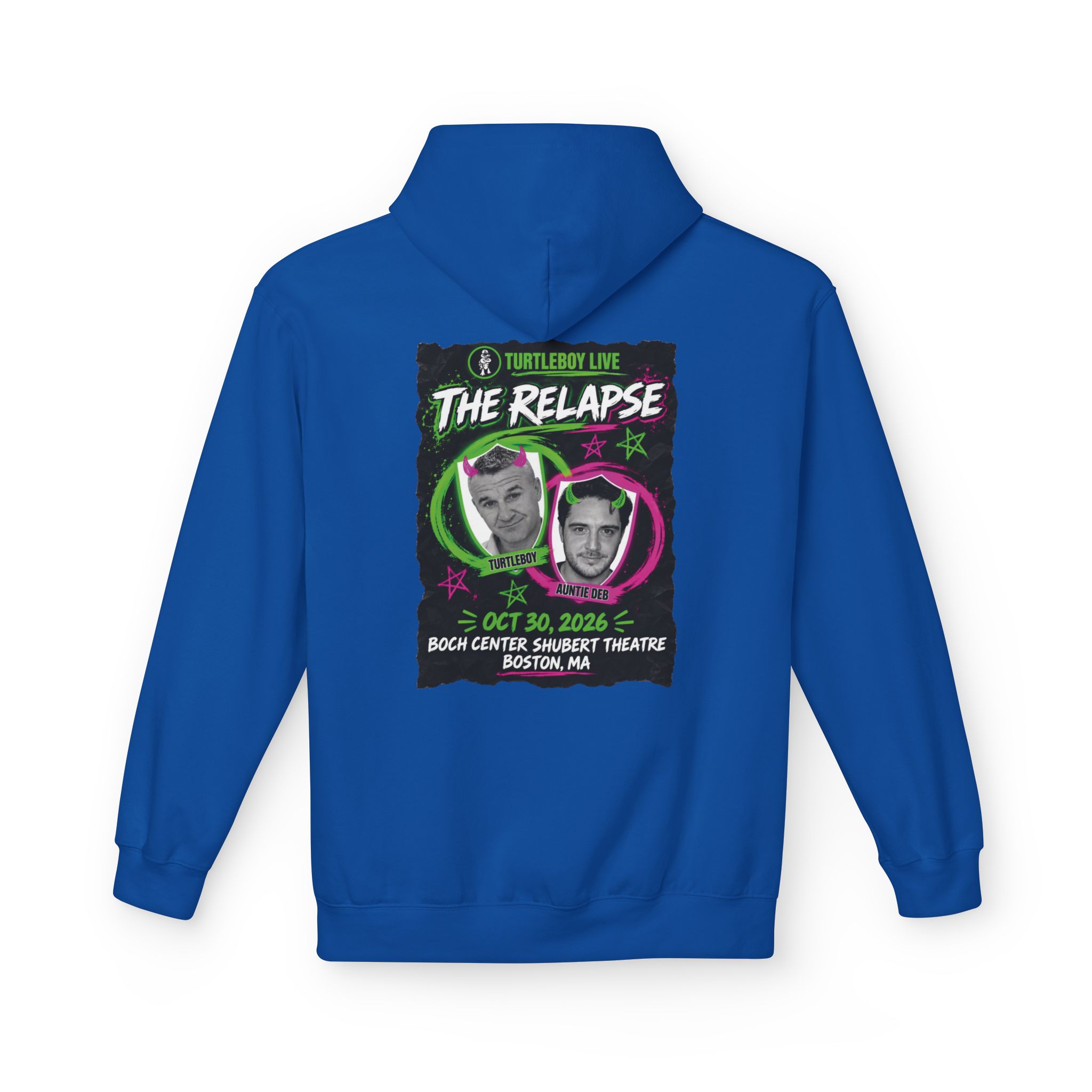 Turtleboy: The Relapse - Back Main Design - Unisex Midweight Softstyle Fleece Hoodie - Image 34