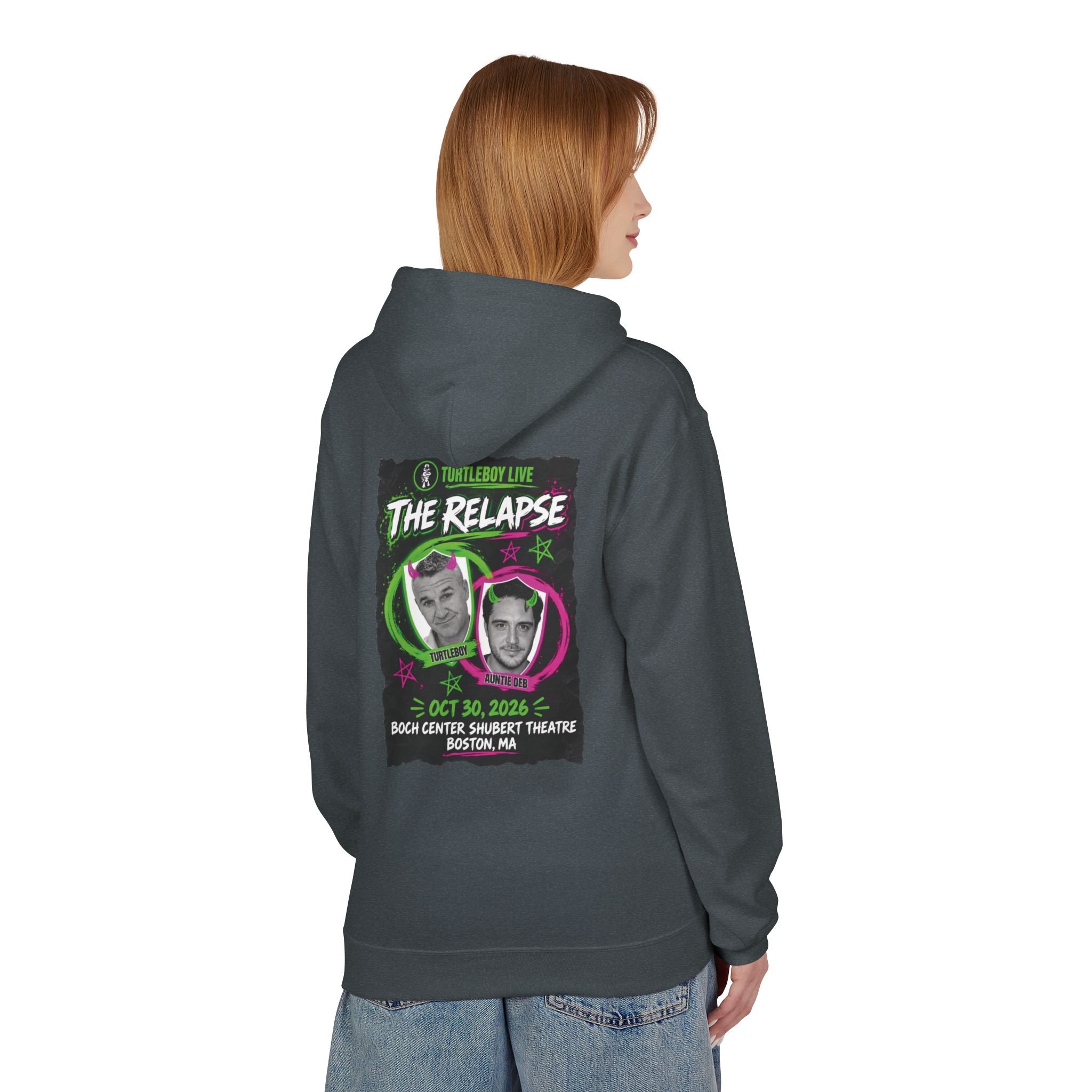 Turtleboy: The Relapse - Back Main Design - Unisex Midweight Softstyle Fleece Hoodie - Image 24