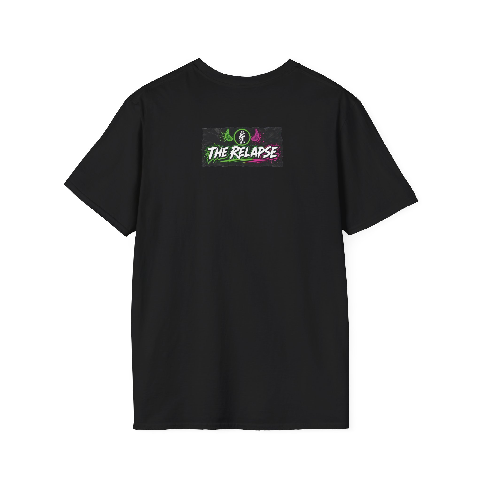 Turtleboy: The Relapse - Front Main Design & Logo Back - Unisex Softstyle T-Shirt - Image 2