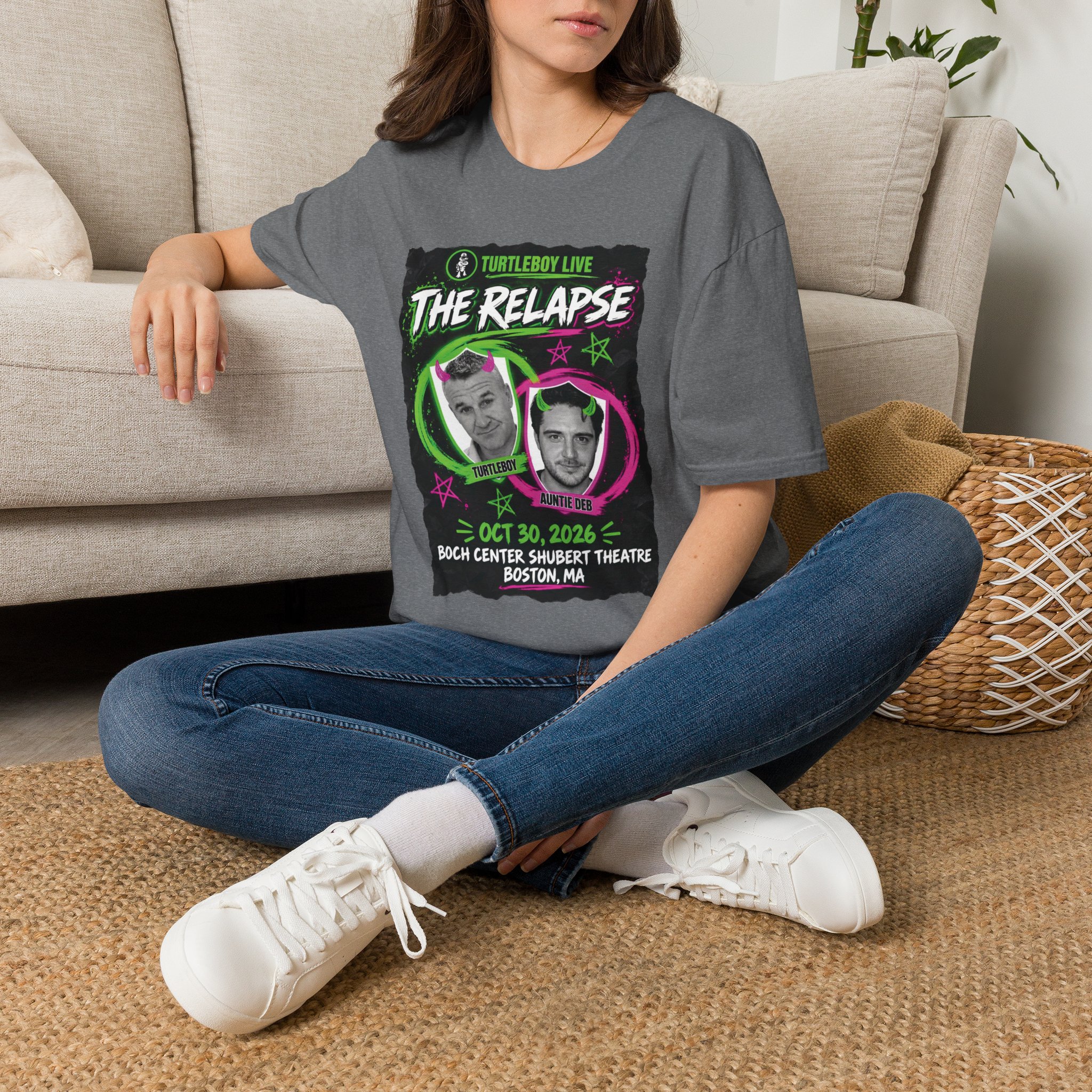 Turtleboy: The Relapse - Front Main Design & Logo Back - Unisex Softstyle T-Shirt - Image 41