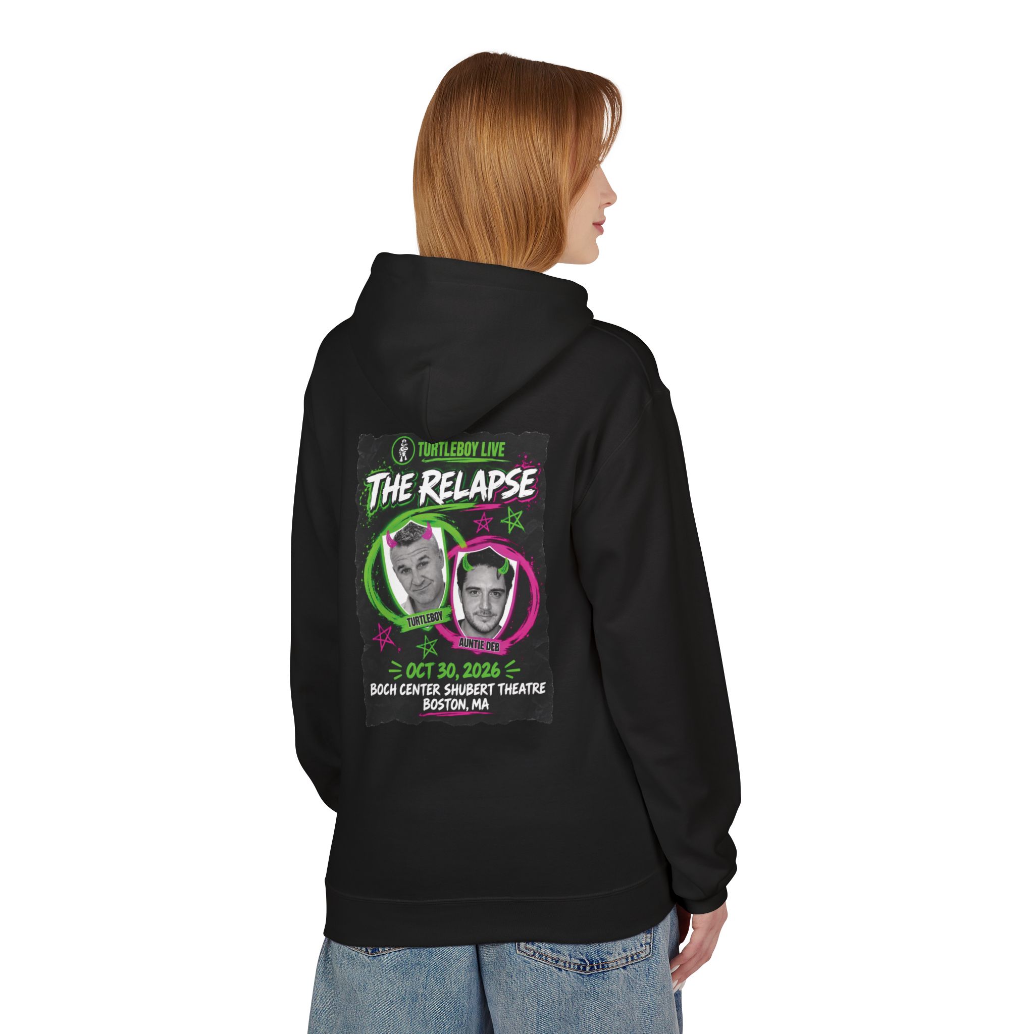 Turtleboy: The Relapse - Back Main Design - Unisex Midweight Softstyle Fleece Hoodie - Image 12