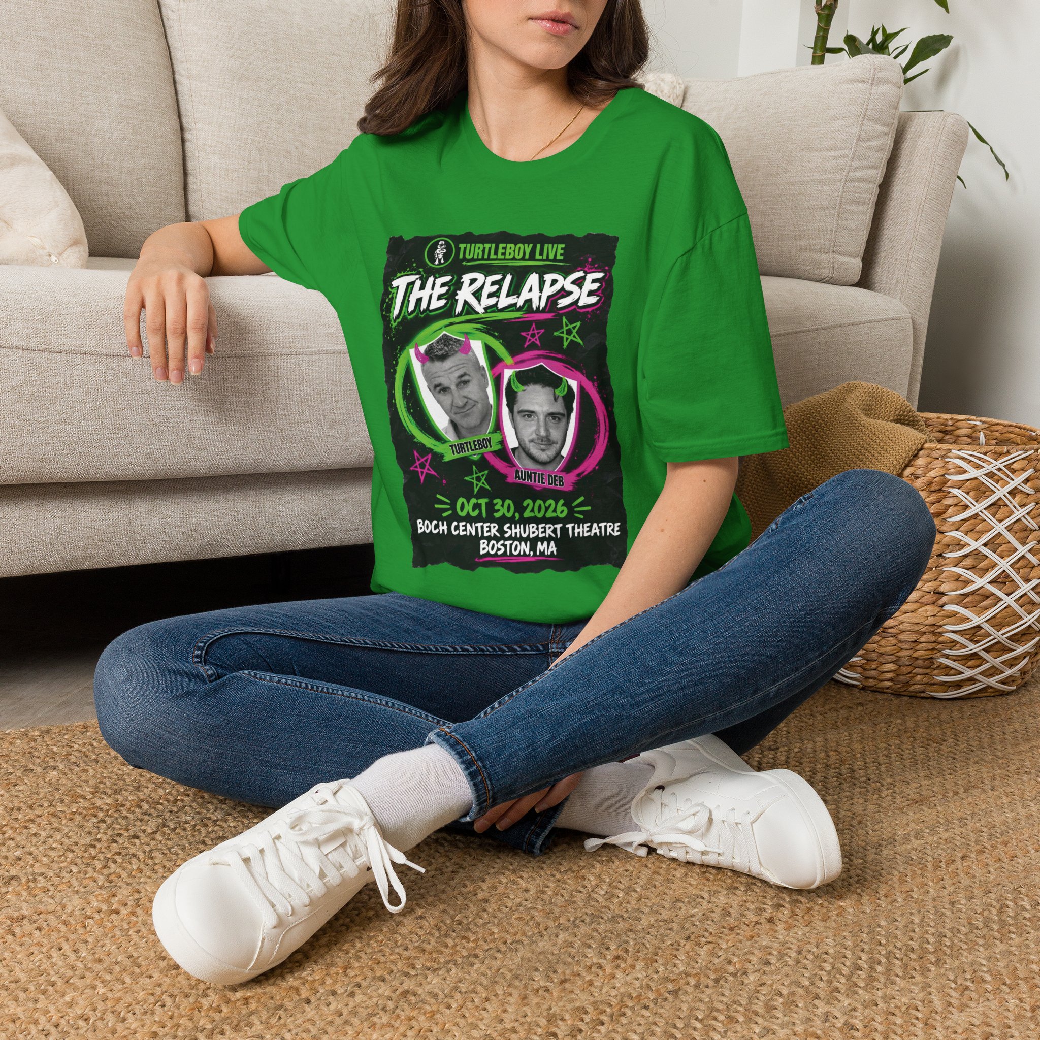 Turtleboy: The Relapse - Front Main Design & Logo Back - Unisex Softstyle T-Shirt - Image 51