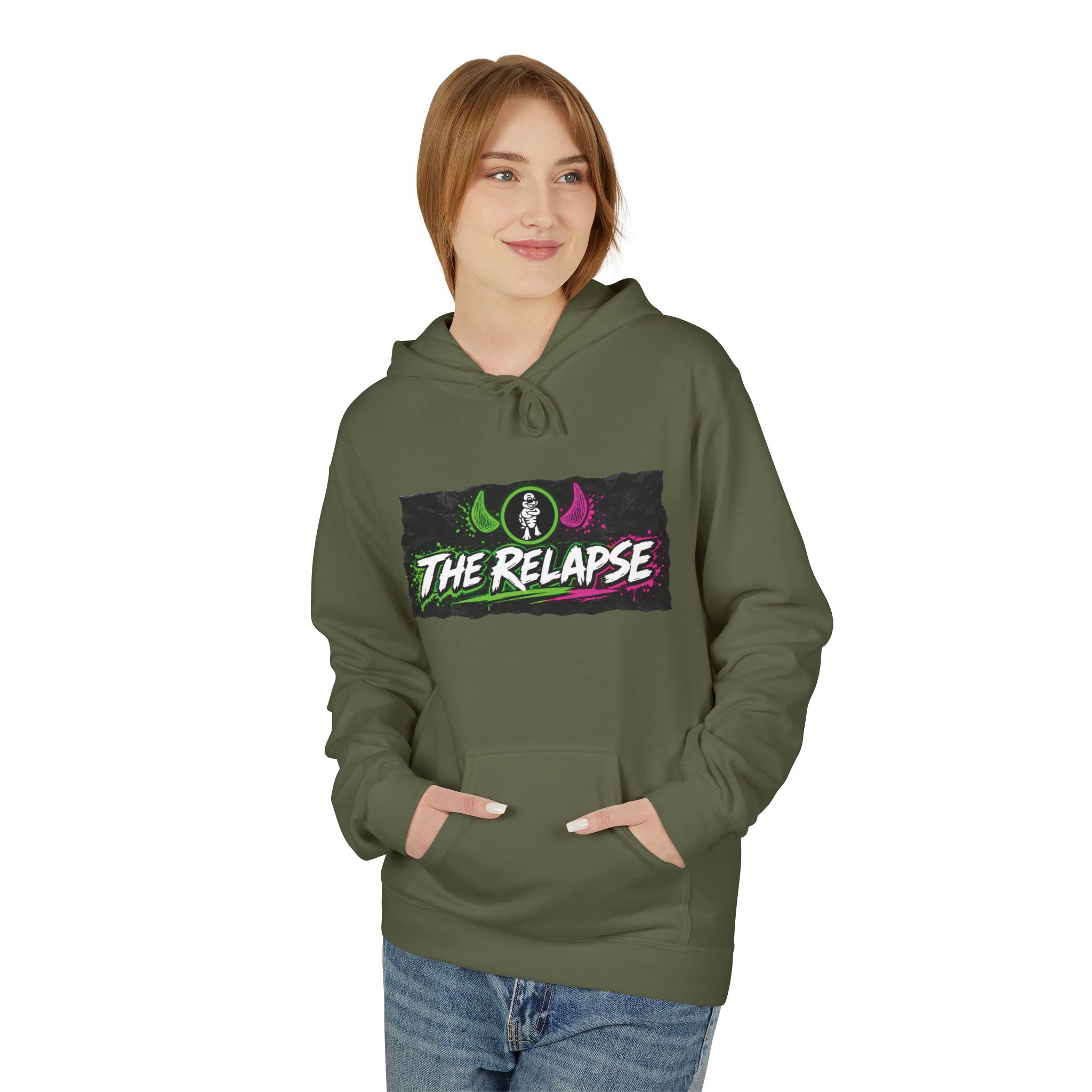 Turtleboy: The Relapse - Back Main Design - Unisex Midweight Softstyle Fleece Hoodie - Image 19