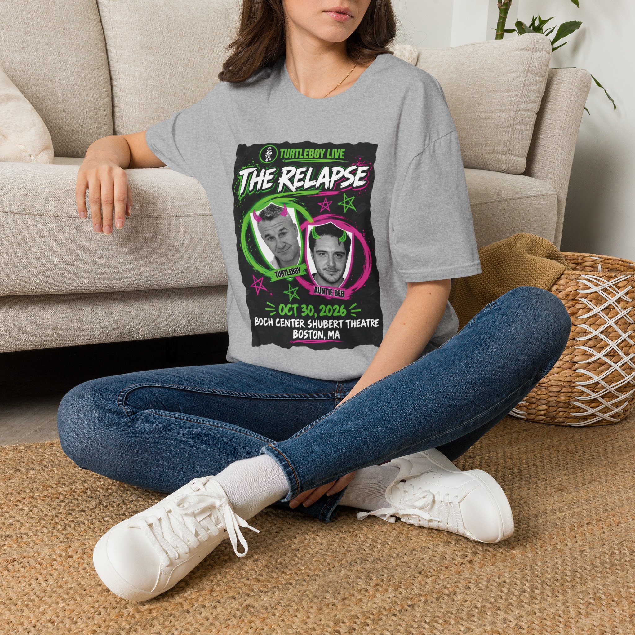 Turtleboy: The Relapse - Front Main Design & Logo Back - Unisex Softstyle T-Shirt - Image 56