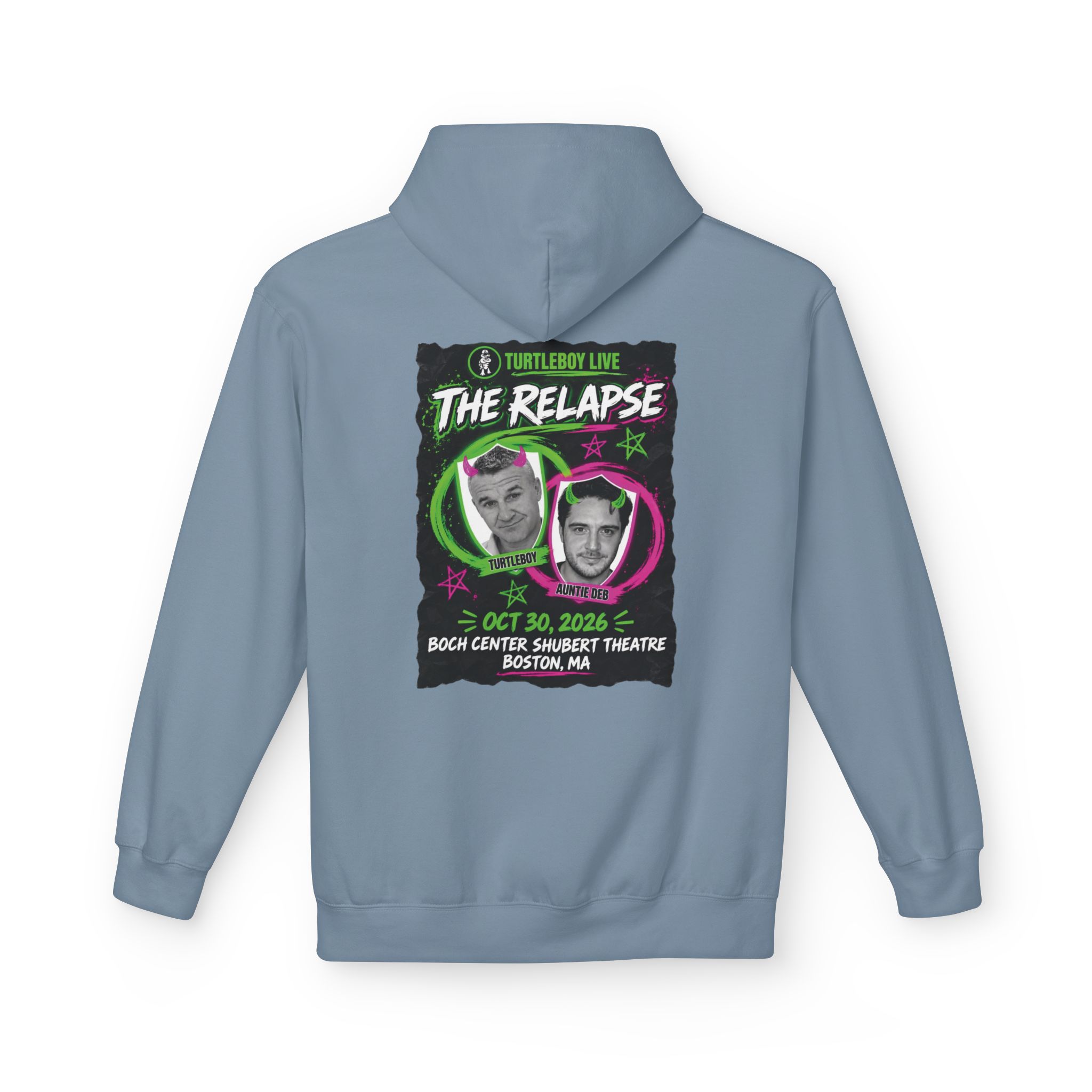 Turtleboy: The Relapse - Back Main Design - Unisex Midweight Softstyle Fleece Hoodie - Image 26