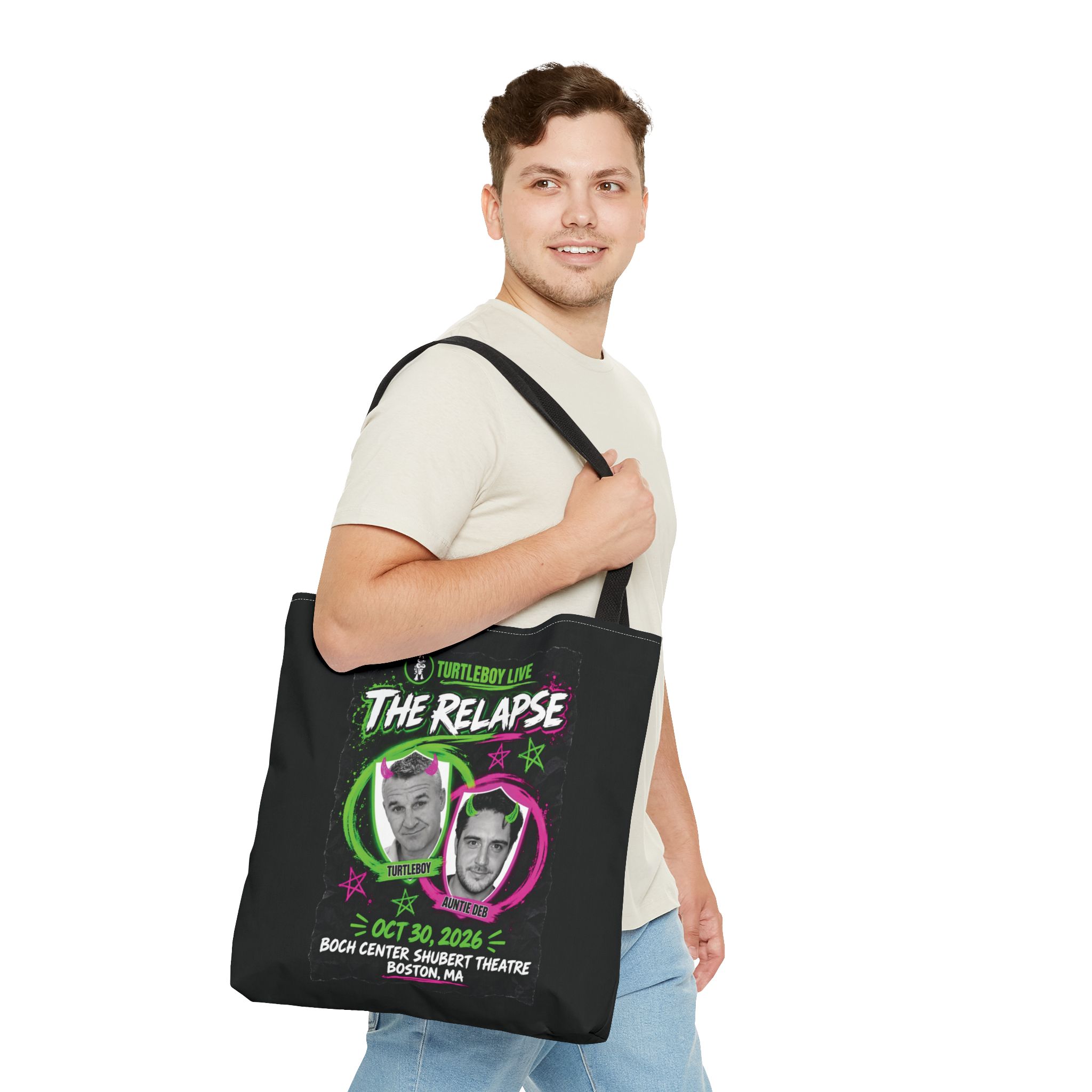 Turtleboy: The Relapse - Black Tote Bag - Image 7