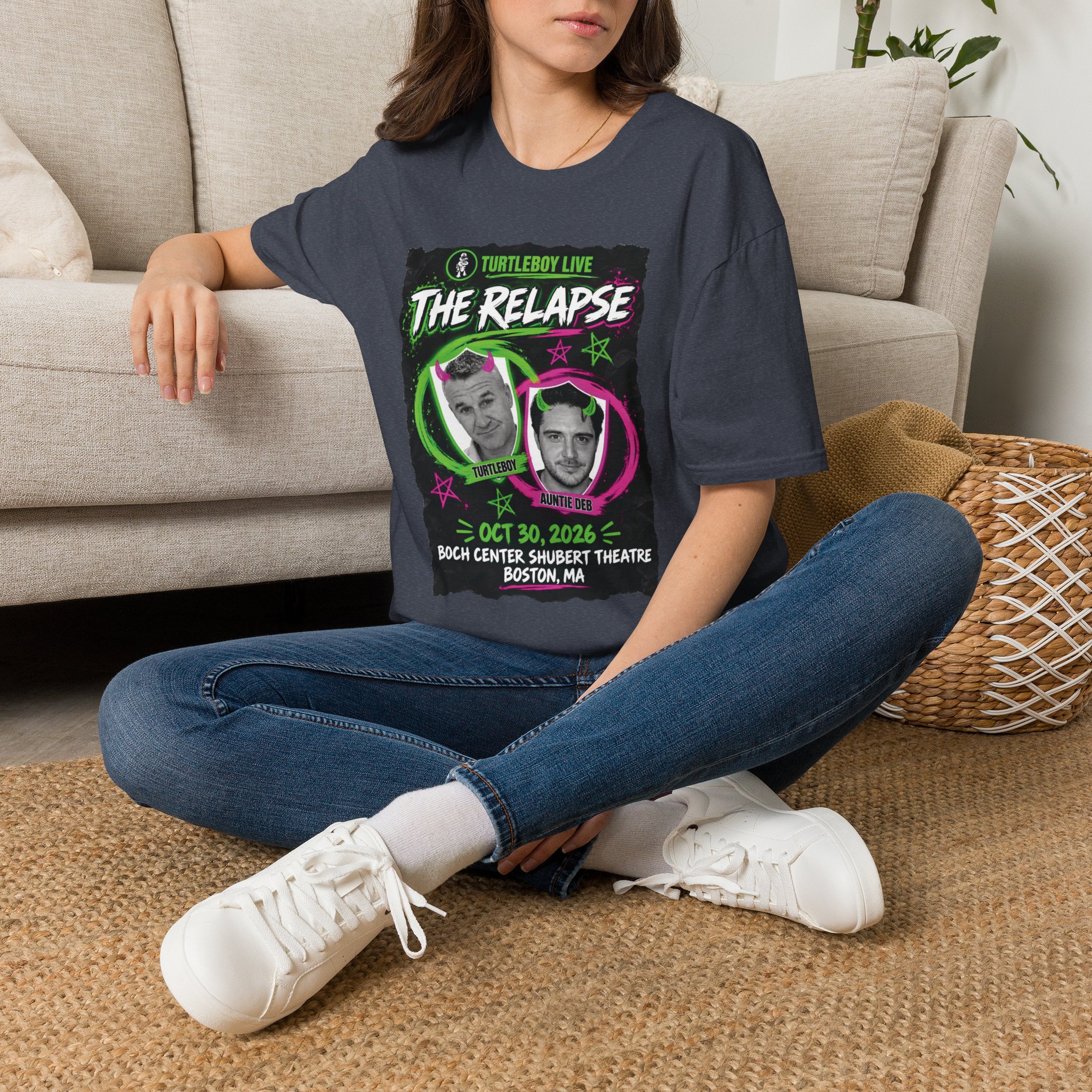 Turtleboy: The Relapse - Front Main Design & Logo Back - Unisex Softstyle T-Shirt - Image 9
