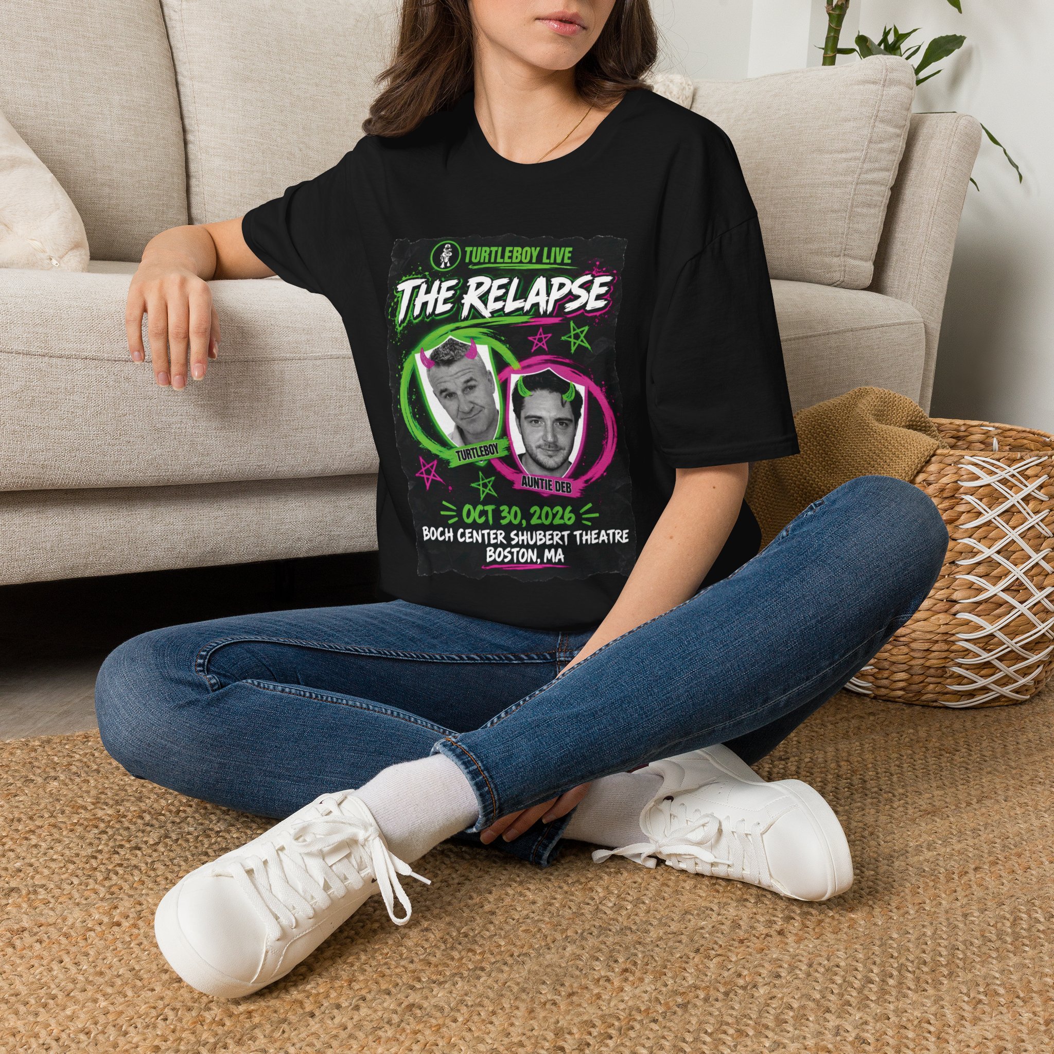 Turtleboy: The Relapse - Front Main Design & Logo Back - Unisex Softstyle T-Shirt - Image 4