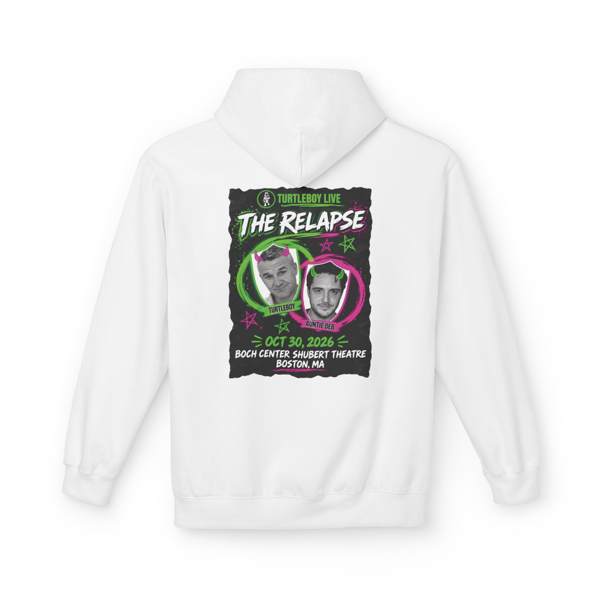 Turtleboy: The Relapse - Back Main Design - Unisex Midweight Softstyle Fleece Hoodie - Image 2