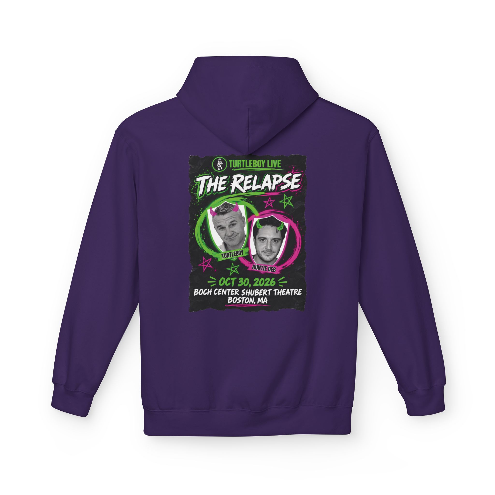 Turtleboy: The Relapse - Back Main Design - Unisex Midweight Softstyle Fleece Hoodie - Image 42