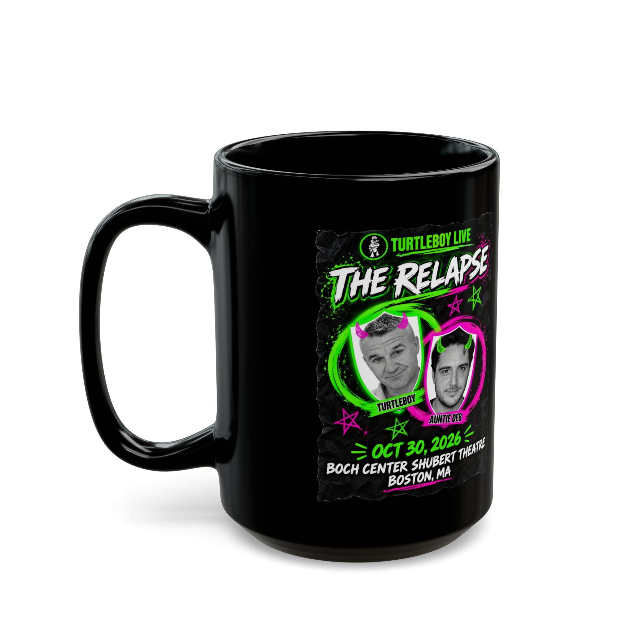 Turtleboy: The Relapse - Black 15oz Mug