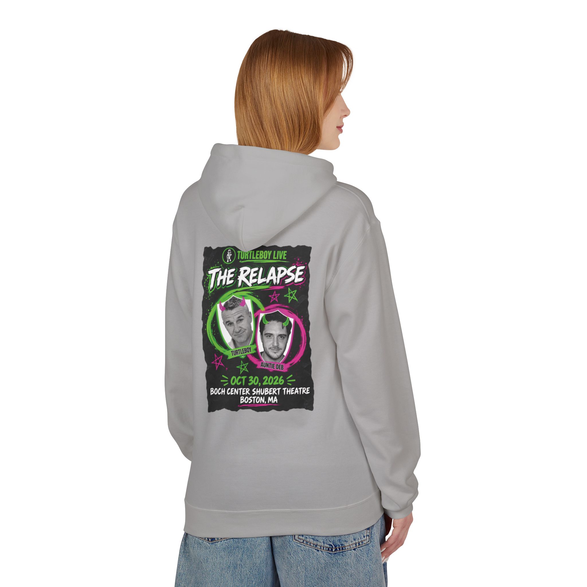 Turtleboy: The Relapse - Back Main Design - Unisex Midweight Softstyle Fleece Hoodie - Image 8